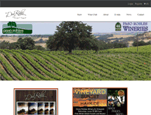 Tablet Screenshot of docerobleswinery.com